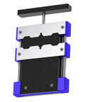 Pro Grade Adjustable Chip Holder Clamp for BGA CPU IC Desoldering and Pin Restoration, metal and glass fixture