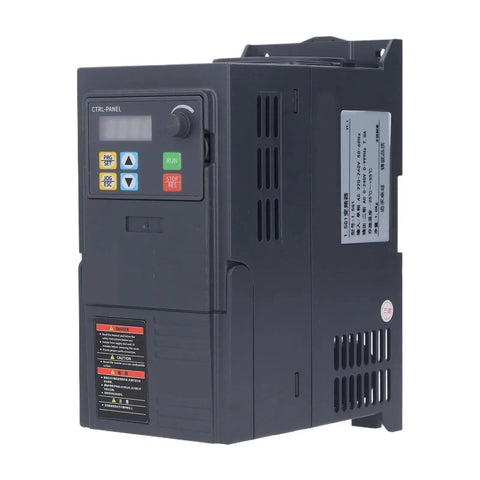 Plug And Play 380V Variable Frequency Drive Inverter For Three Phase Motors With Soft Start And RS485, 1.5KW Power, Easy Speed Control, Built Tough VFD Controller For Industrial Equipment front view