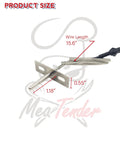 RTD Grill Internal Temperature Probe Replacement for Copperhead Series dimensions and wire length detail