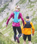 Two people hiking with Hydration Pack for Cyclists and Runners, Lightweight 600D Polyester Rucksack with Durable Double-Stitched Seams.