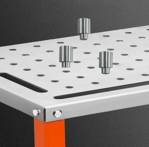 12 Pack Welding Table Fixture Pins Five Eighths By One By One Point Five Inches Aluminum Quick Setup Fixturing Kit