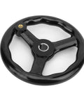 Heavy Duty 3 Spoked Lathe Handwheel With Removable Handle For Milling Machines And CNC Lathes, Ergonomic Non Slip Bakelite Wheel