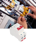 Installation of Miniature Circuit Breaker DZ47-63 C40 2 Pole Rail Mount For Industrial DIN Rail Systems Low Voltage DC 1000V