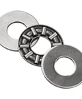 Compact Needle Roller Thrust Bearing Fits Tight Spaces With 8mm By 19mm By 2mm Size Has High Rigidity For Robotics Handling Peak Heavy Loads In Demanding Machinery Without Extra Bulk With Hardened AS0819 Washers Made For Tough Grinds Plus Performance, shown with washers