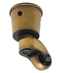 Four Piece Antique Brass Furniture Casters Crafted From Solid Cast Zinc Alloy Featuring Hella Smooth 360 Degree Swivel Rollers