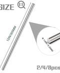Image of two 304 stainless steel round rods one quarter inch diameter by twelve inch length solid shaft metal rod stock for DIY projects