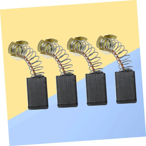 4Pcs Carbon Motor Brushes For Power Tools, Replacement Electric Hammer Drill Brushes, Easy Repair And Maintenance, black block with spring
