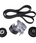 Essential Timing Belt Tensioner Pulley Kit For Benz W221 W164 W211 W203 C300 C350 E350 ML350 M272 06-11 Model With A2722000270 Part That Knocks It Out Of The Park And Keeps Your Engine Running Smooth Like A Pro Install, black belt and pulleys