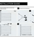 Installation guide for Six Arm Wall Mount Towel Rack Matte Black, Heavy Duty SUS 304 Stainless Steel Towel Holder Organizer