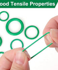 270 Piece Car AC O Ring Kit With Rubber O Rings All In One Seal Set For Car Repair Plumbing Air And Gas Lines Durable Construction Precise Fit Leak Proof Performance No Fuss Easy Install green rubber O-rings stretched by hand