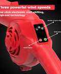 M18 Battery Compatible Cordless Leaf Blower With 320 CFM Airflow And 180 MPH Wind 3 Speed Lightweight Mini Electric Blower controls