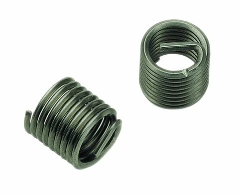 Wire inserts from Multi Color Thread Repair Kit M8 X 1.25 For Damaged Threads No Fuss Quick Fix Hand Tool Friendly Self Tapping Internal Thread