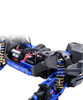 87mm Aluminum Alloy Adjustable Shocks Kit Beefed Up for 1:16 RC Monster Trucks Front and Rear, 4 Piece Upgrade installed on truck
