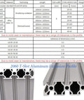 Two Pack 20 Series T Slot Aluminum Extrusion Profile 23.6 Inch European Standard Anodized Linear Rail For 3D Printer Parts And CNC DIY Builds 600mm Silver Built Tough 2060 profile cross section