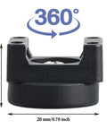 Magnetic Zip Tie Mounts Kit 250 Pieces With Heavy Duty Nylon Cable Ties And Magnetic Wire Management Bases, 360-degree view