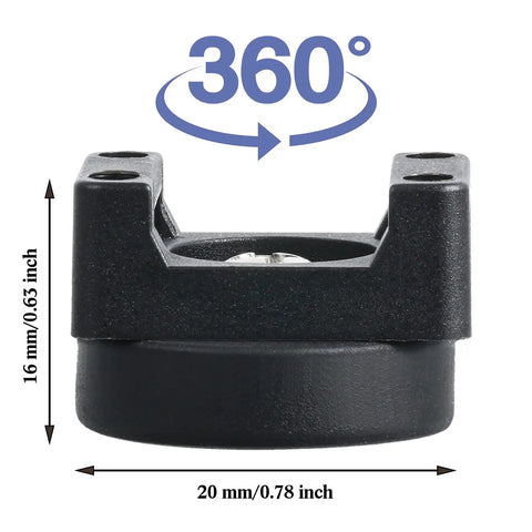 Magnetic Zip Tie Mounts Kit 250 Pieces With Heavy Duty Nylon Cable Ties And Magnetic Wire Management Bases, 360-degree view