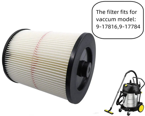 Replacement Filter For Craftsman 17816 Wet Dry Vacuum, Fits 9-17816 And 5 Gallon And Larger Models, close-up view