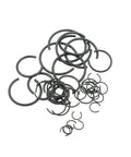 Pro Grade 310-Piece Round Wire C Clip Snap Ring Set, 14 Sizes For Holes 7mm To 30mm, Internal Retaining Rings Kit in carbon steel