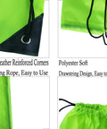 10 Color Drawstring Backpack For Gym And Travel, Lightweight Yet Durable Polyester Sack Pack With Reinforced PU Corners detail image