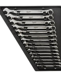 Metric Combination Wrench Set With 25 Percent More Torque Max Bite Open End Grip And Beefy I Beam Handle Ink Filled Size Labels