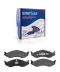 Front Brake Kit With Drilled And Slotted Rotors And Ceramic Brake Pads For 1999 Through 2006 Jeep Wrangler TJ displayed with box