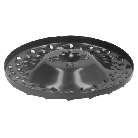 Rock Solid Spike Grinding Disc Multi Hole Shaping Wheel For Angle Grinder, 65Mn steel, designed for fast wood carving and rough surfacing.