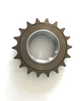 Single Speed Bike Freewheel 18T 22T Threaded Freehub Replacement For 410 Chain, Ride Ready Iron Steel Build, top view