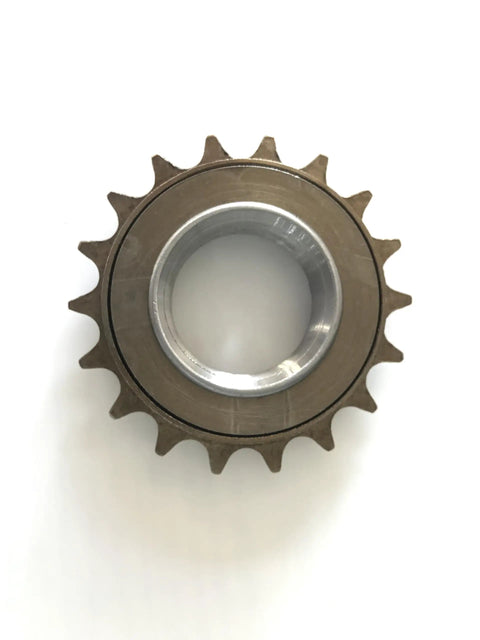 Single Speed Bike Freewheel 18T 22T Threaded Freehub Replacement For 410 Chain, Ride Ready Iron Steel Build, top view