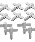 10 Piece Drum Kit Top Screw Fastener Set Durable Aluminum Drum Bolts For Secure Cymbal Attachment And Easy Install For Drummers And Percussionists The Ultimate Gear For All Styles Of Music aluminum screws displayed