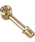 Pro Grade M6 M8 Furniture Connector Set With Hammer Nuts And Eccentric Adjustment, close-up of metal connector piece