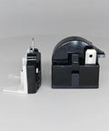 2 Pack PTC Starter Relay 4.7 Ohm 2 Pin for Refrigerator Compressor, side view showing plug-and-play design with overload protector.