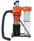 2 HP Dust Collector Beast For Your Shop With 1167 CFM Portable Vortex System, 39 Gallon Bag in workshop setup