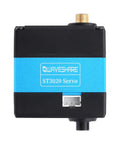 Front view of Beefy Torque Serial Bus Servo With 25Kgcm Capacity, featuring 6-14V power range and 360° magnetic encoder.