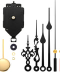 Quartz Pendulum Clock Movement Kit With Two Pairs Of Hands And Pendulum, DIY Clock Repair Parts Set For Easy Replacement And Quick Fixes, Includes Instructions
