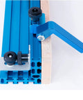 Close-up of 36 Inch Universal T Slot Track For Woodworking, Multi T Track System for Jigs and Fixtures, aluminum construction