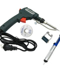 Automatic Soldering Gun Kit For Home DIY And Electronics Repair Handheld Solder Iron With Desoldering Pump, wire, and power cable