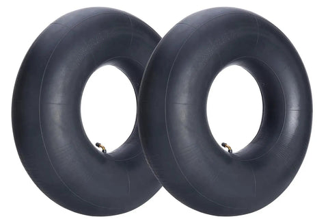 2-Pack Heavy-Duty Inner Tubes 16x6.50-8 and 16x7.50-8 with TR-87 bent valve stem, designed for lawn mowers and tractors.