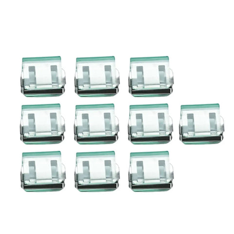 10x Invisible Trouser Hem Clips For Quick Leg Shortening, Multi Use Portable Alloy Clip, No Sew Hemming, Green, Durable and Discreet