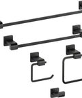 Slick Matte Black 24 Inch Towel Rack Bar For Bathroom And Kitchen Built To Last With Rust Resistant Finish Promotes Airflow