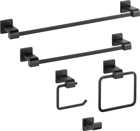 Slick Matte Black 24 Inch Towel Rack Bar For Bathroom And Kitchen Built To Last With Rust Resistant Finish Promotes Airflow