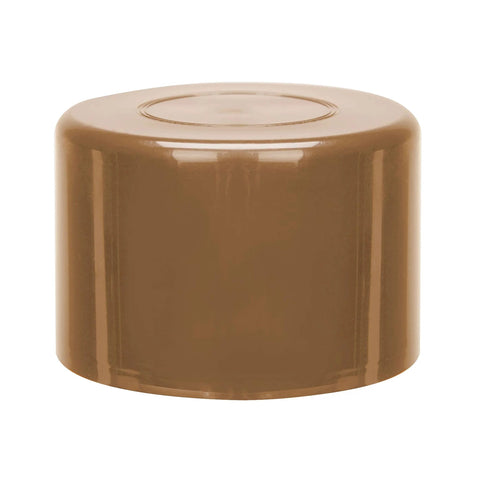 Front view of a brown 12oz aerosol spray can for automotive interior color Medium Saddle.