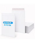 Six By Nine Catalog Envelopes Self Seal White For Mailing Documents Photos Invoices Invitations And Storage In Office Or Home Use 50 Pack