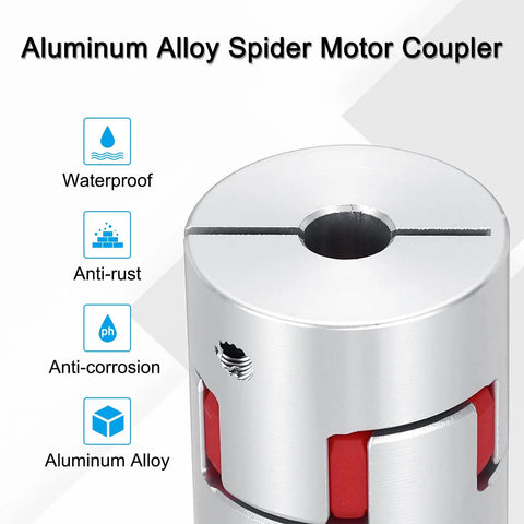 Aluminum Shaft Coupling 8mm To 8mm Flexible Spider Coupler L35mm By D30mm features ideal for 3D printers and CNC routers.