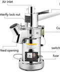 High Speed Electric Grain Grinder Mill For Home And Small Business Use With Stainless Steel Inner Tank And Durable Aluminum Alloy Shell