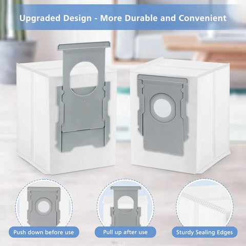 Automatic Dirt Disposal Vacuum Bags For I7 I7 Plus J7 J7 Plus I3 I4 I4 Plus I6 I6 Plus I8 I8 Plus S9 S9 Plus Series Replacement 16 Pack