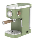 Retro Green Coffee Machine With Milk Frother Compact Pod Espresso Maker For Capsules Easy Espresso And Latte Brew Electric Home Coffee Maker