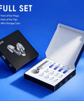 Open package of Concert Ear Plugs With High Fidelity Sound Filters 2 Pack For Live Music Raves Work And Musicians NRR 20 To 25 dB Blue