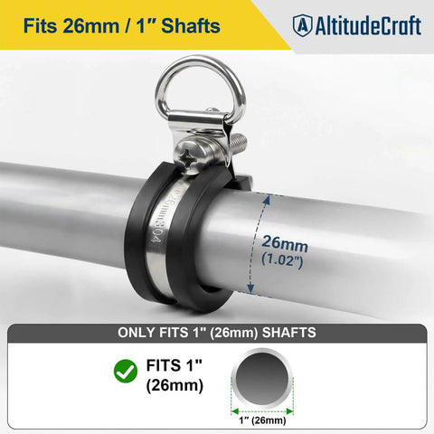 1 Inch Shaft Clamp Ring For String Trimmers And Weed Eaters Adds A Hassle Free Harness Hang Point Where Heavy Duty Strap Mount Locks Right On To Keep Your Rig Hella Secure While You Crush Yard Tasks All Weekend