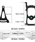 Setup Gauge for One Tenth Scale RC Cars With Suspension and Steering Adjustment Camber Toe and Slip Angle Tool dimensions
