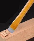 Close-up of chisel in 12 Piece Punch And Chisel Set Beefy Heavy Duty Heat Treated Metal Punches for woodworking with 40Cr steel anti-rust finish